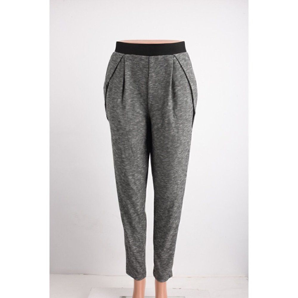 Komarov Womens Leggings Pants joggers athletic M Heather Gray Pockets NWT